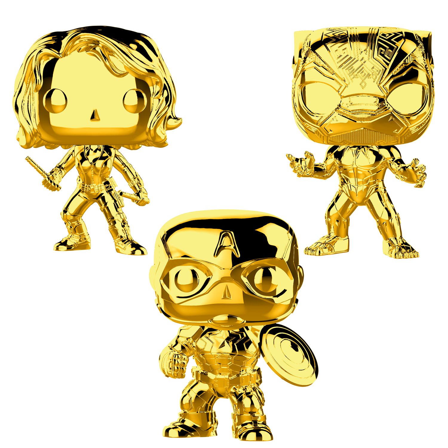gold funko pop marvel