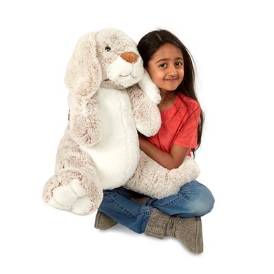 Melissa & Doug Jumbo Burrow Bunny Lop-Eared Rabbit Stuffed Plush Animal