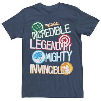 Men's Marvel Comics Retro Dad Hero Strengths Tee