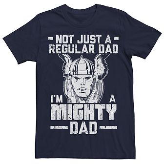Men's Marvel Avengers Retro Thor I'm A Mighty Dad Man Tee