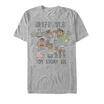 Men's Disney / Pixar's Toy Story Group Shot Sketched Kanji Tee