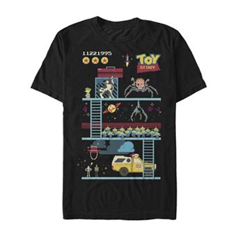 Disney / Pixar's Toy Story Men's Pixels Retro Video Game Style Tee