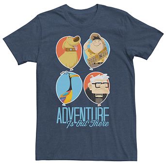 Disney / Pixar's Up Men's Be Adventurous Balloon Group Shot Tee