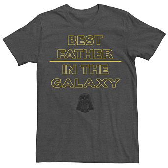 Men's Star Wars Darth Vader Best Father Helmet Tee