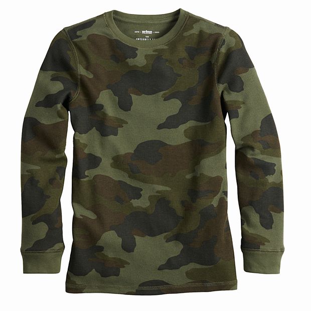 Boys 8-20 Urban Pipeline™ Camo Waffle Thermal Tee