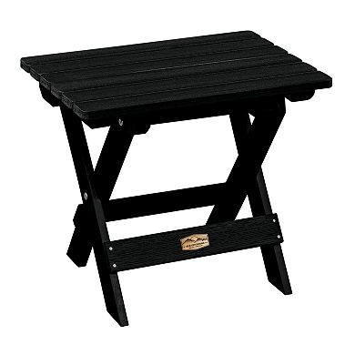 Elk Outdoors 2-pack Essential Adirondack Chairs & 2 Folding Ottomans & Side Table
