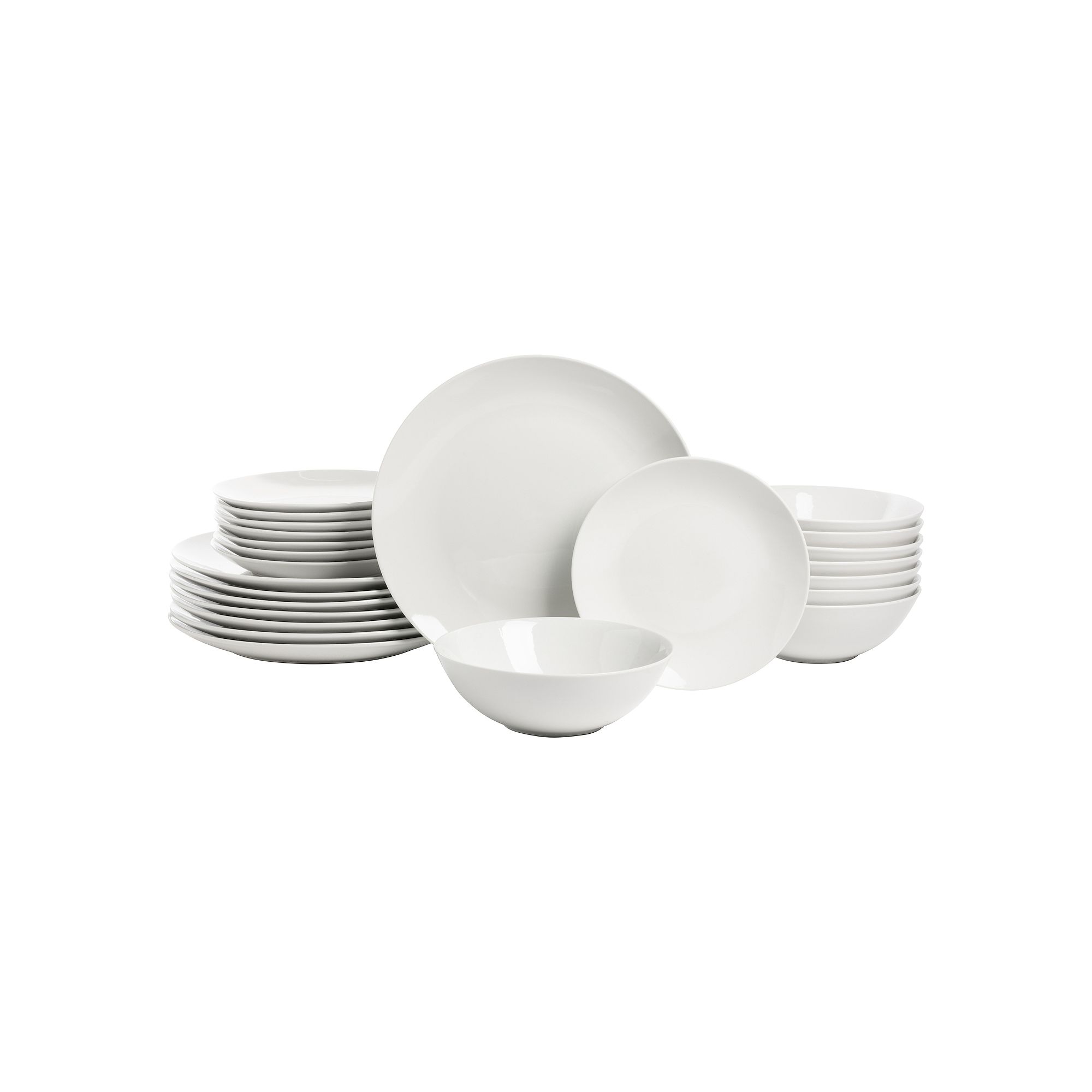 10 Strawberry Street Simply Coupe 24-pc. Dinnerware Set, White