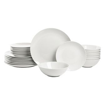 10 Strawberry Street Simply Coupe 24 pc Dinnerware Set