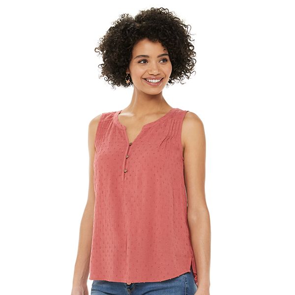 Dex Pintuck Tank in Vintage Rose-Final Sale
