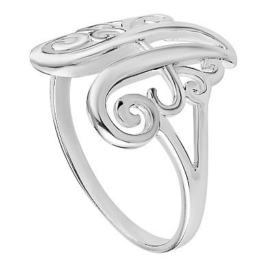 PRIMROSE Sterling Silver Monogram Initial Ring