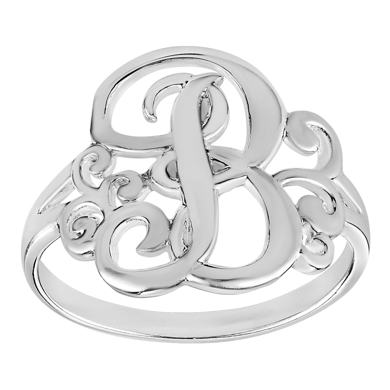 THE ALKEMISTRY 18kt white gold Love Letters W initial ring - Silver