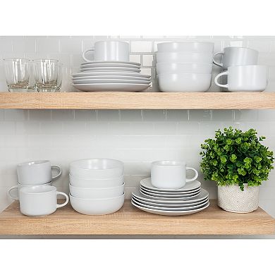 10 Strawberry Street 32-pc. Matte Coupe Dinnerware Set