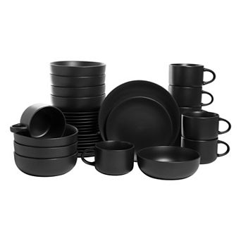10 Strawberry Street 32 pc Matte Coupe Dinnerware Set
