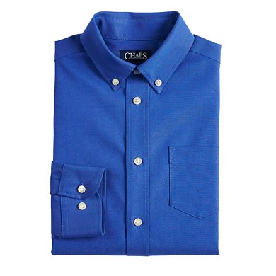 Boys 4-20 Chaps Long Sleeve Stretch Oxford