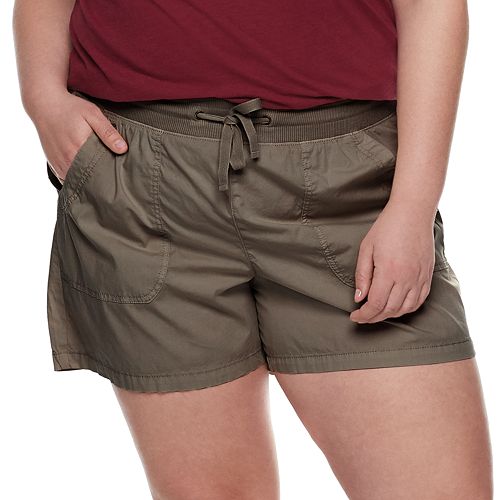 Plus Size EVRI Drawstring Utility Shorts