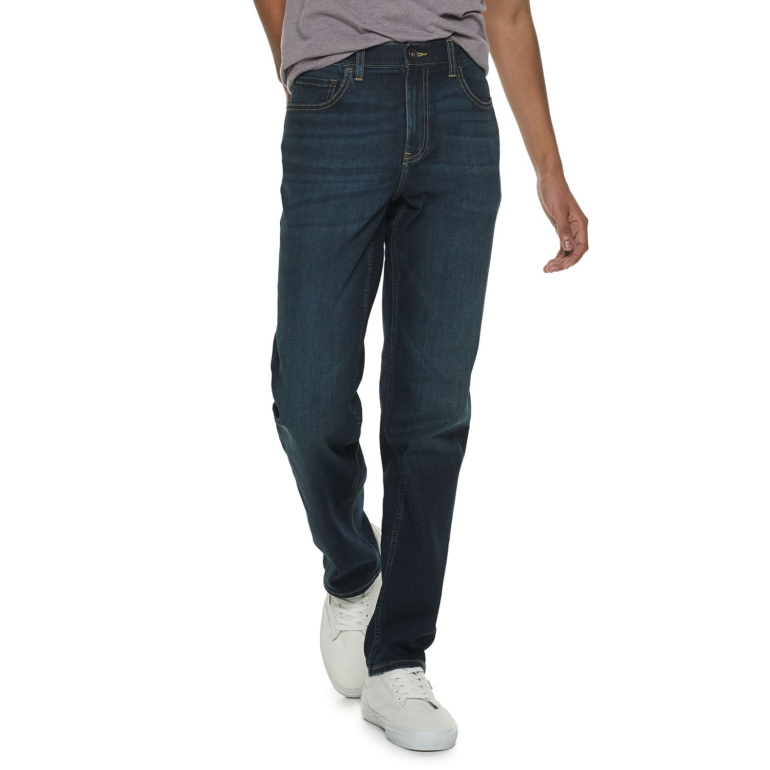 tapered stretch jeans mens