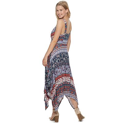 Juniors American Rag Handkerchief Midi Dress