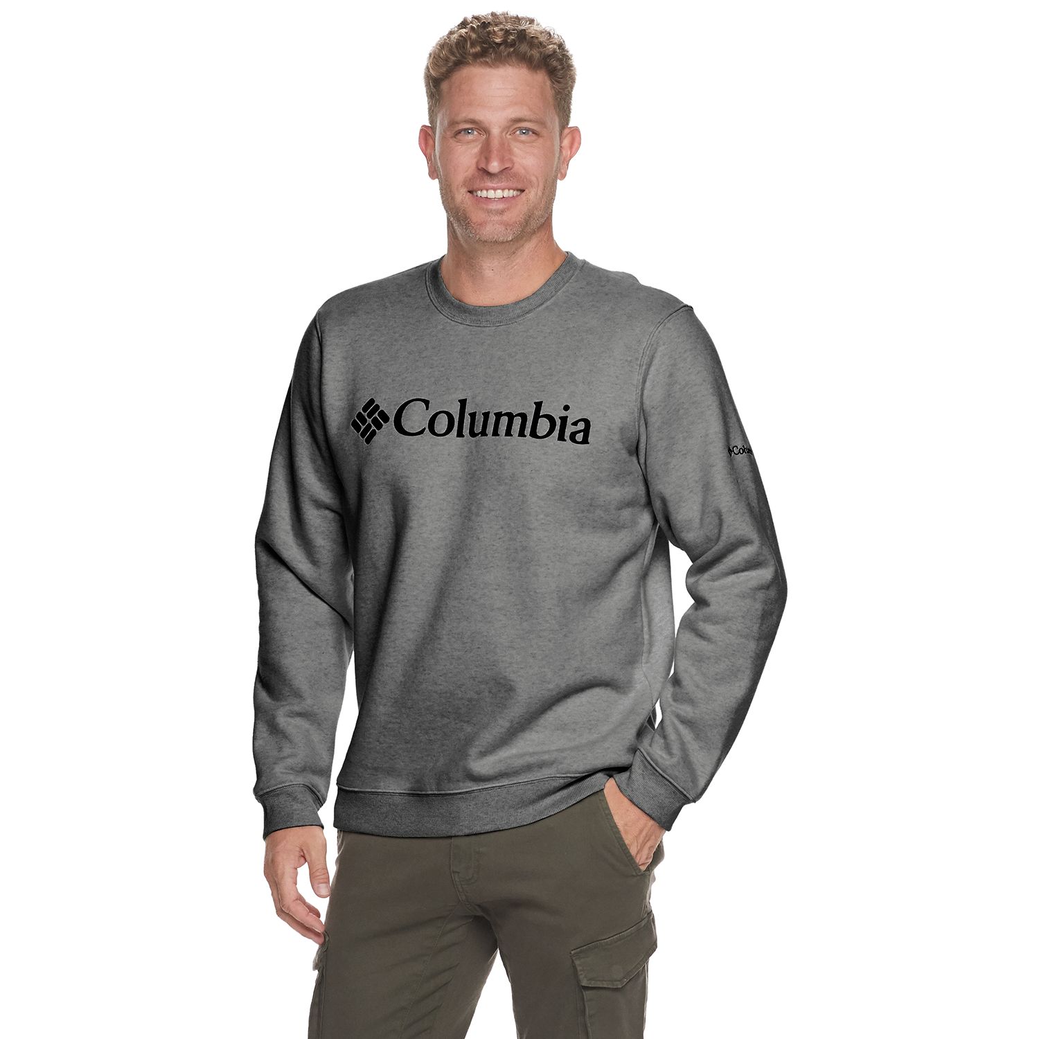 columbia men's crew neck sweatshirt