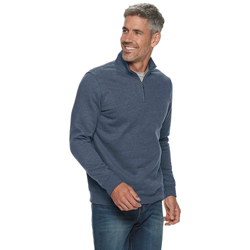 Men's Croft & Barrow® Easy-Care Extra Soft Quarter-Zip Fleece Pullover