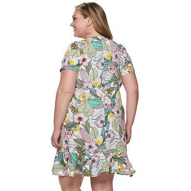 Plus Size Apt. 9® Floral Round Neck Dress