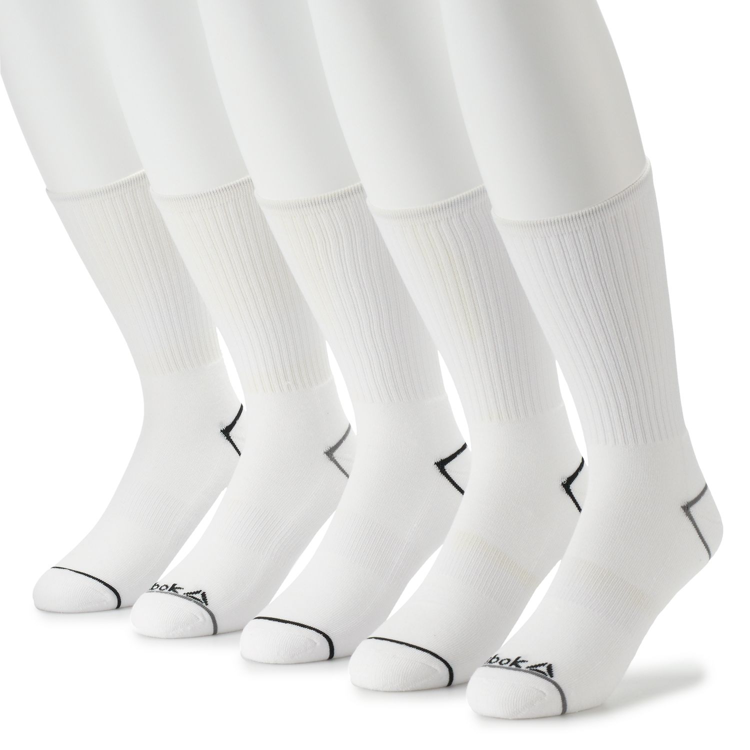 reebok 5 pack men's crew socks