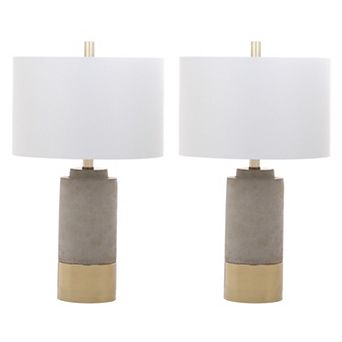 Safavieh 2 pc Brown Table Lamp Set