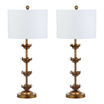 Safavieh 2 pc Lani Leaf Table Lamp Set