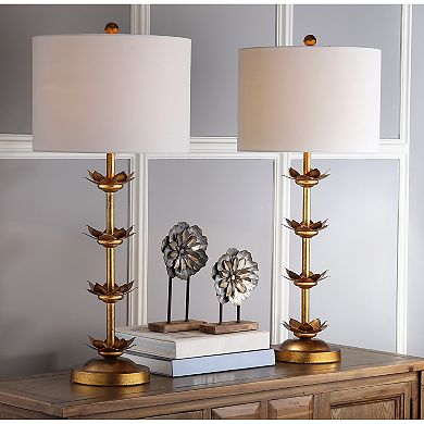 Safavieh Lani Leaf Table Lamp Set
