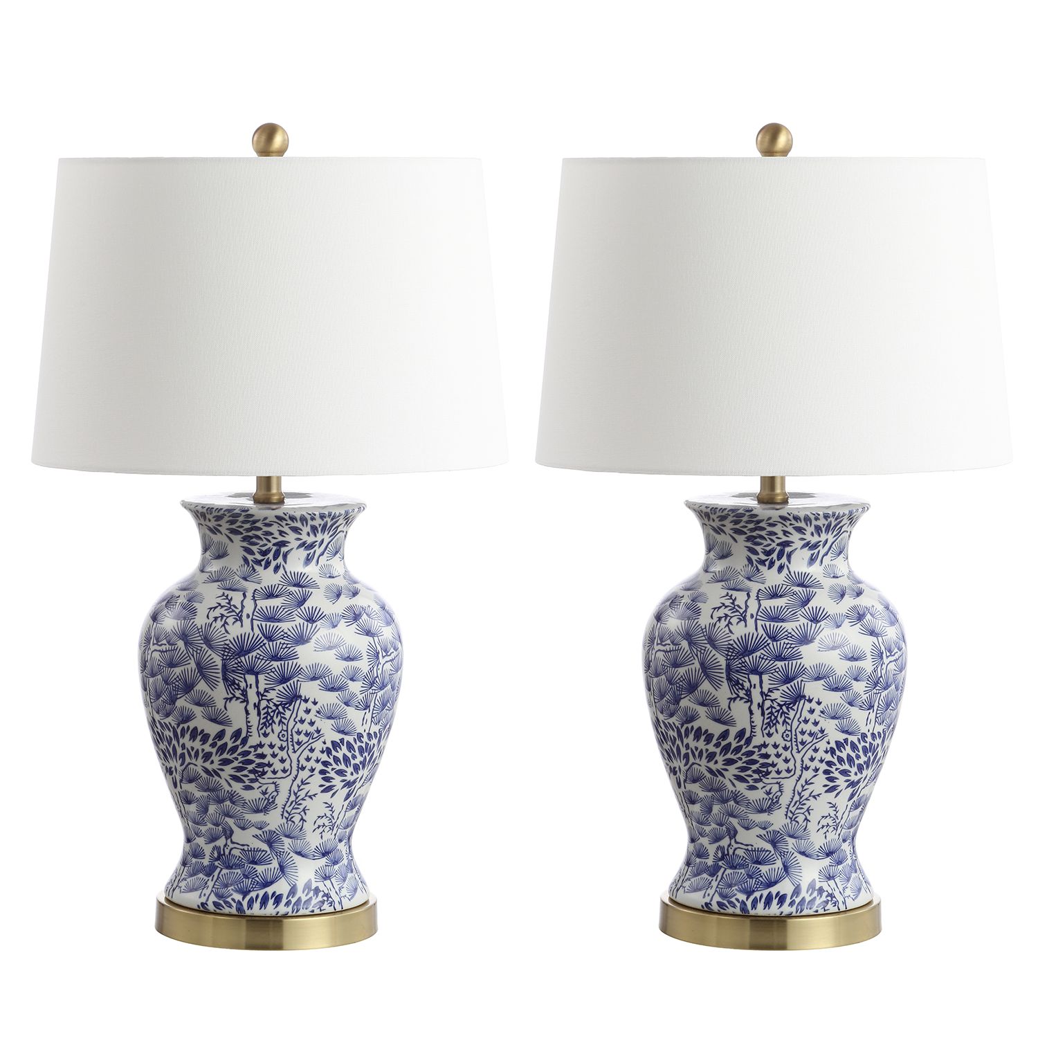 safavieh blue and white lamp