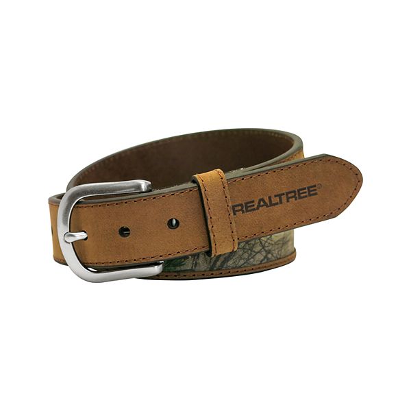 Cabela's Realtree Xtra Camo & Brown 1.5" Leather Reversible Belt 46 or 48" 