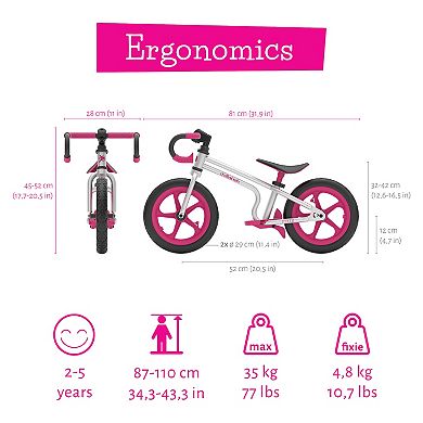 how to raise seat on chillafish balance bike