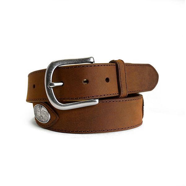 Men's Realtree Deer Conch Leather Belt