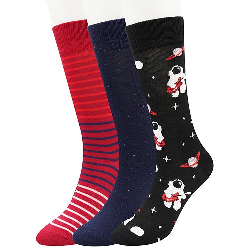 Men's SONOMA Goods for Life® Patterned Novelty Crew Socks