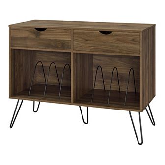 Novogratz Concord Turntable Stand with Drawers