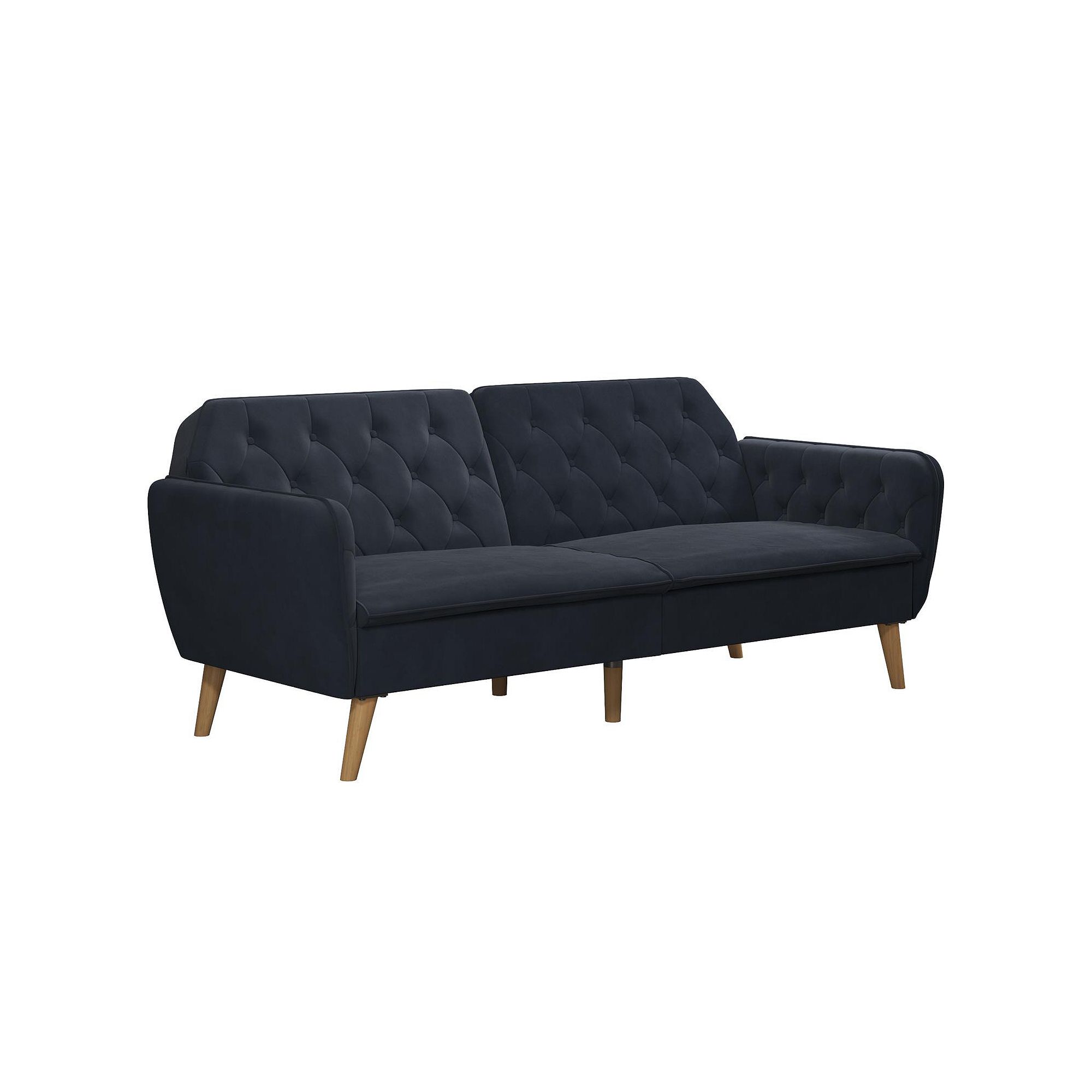 Novogratz Tallulah Memory Foam Futon, Blue