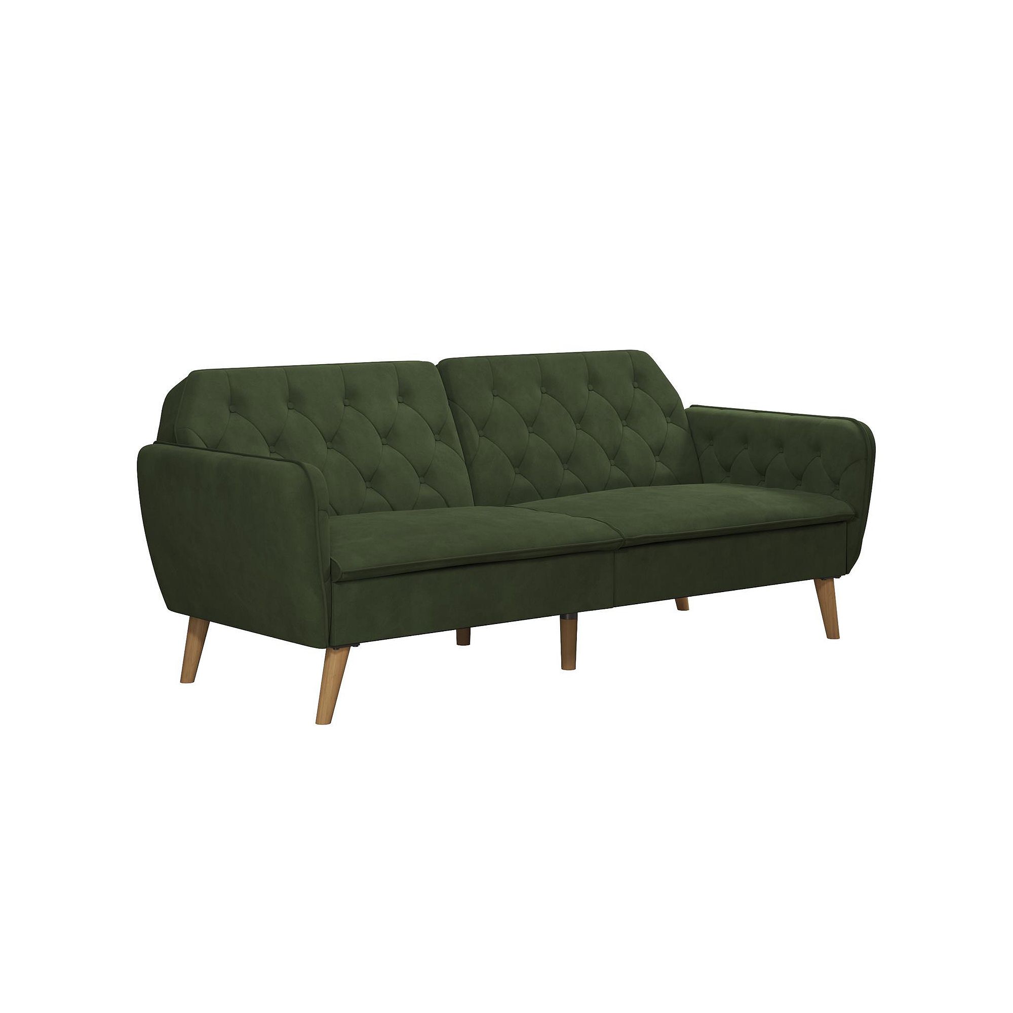 Novogratz Tallulah Memory Foam Futon, Green
