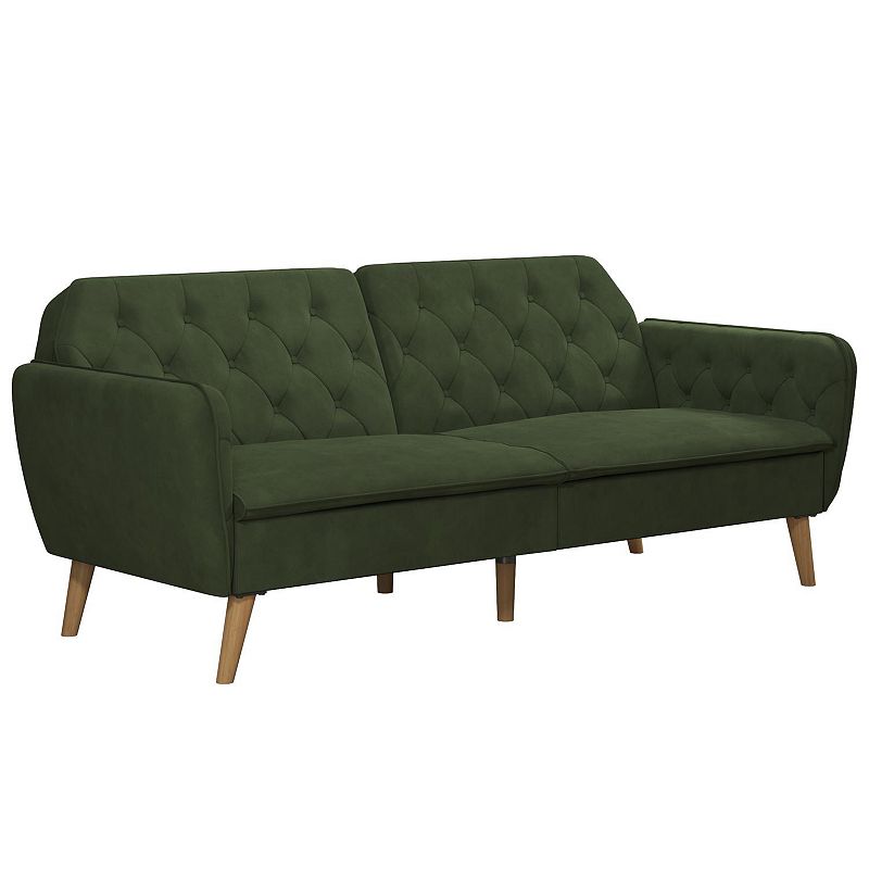 Tallulah Memory Foam Futon and Sofa Bed Green - Novogratz