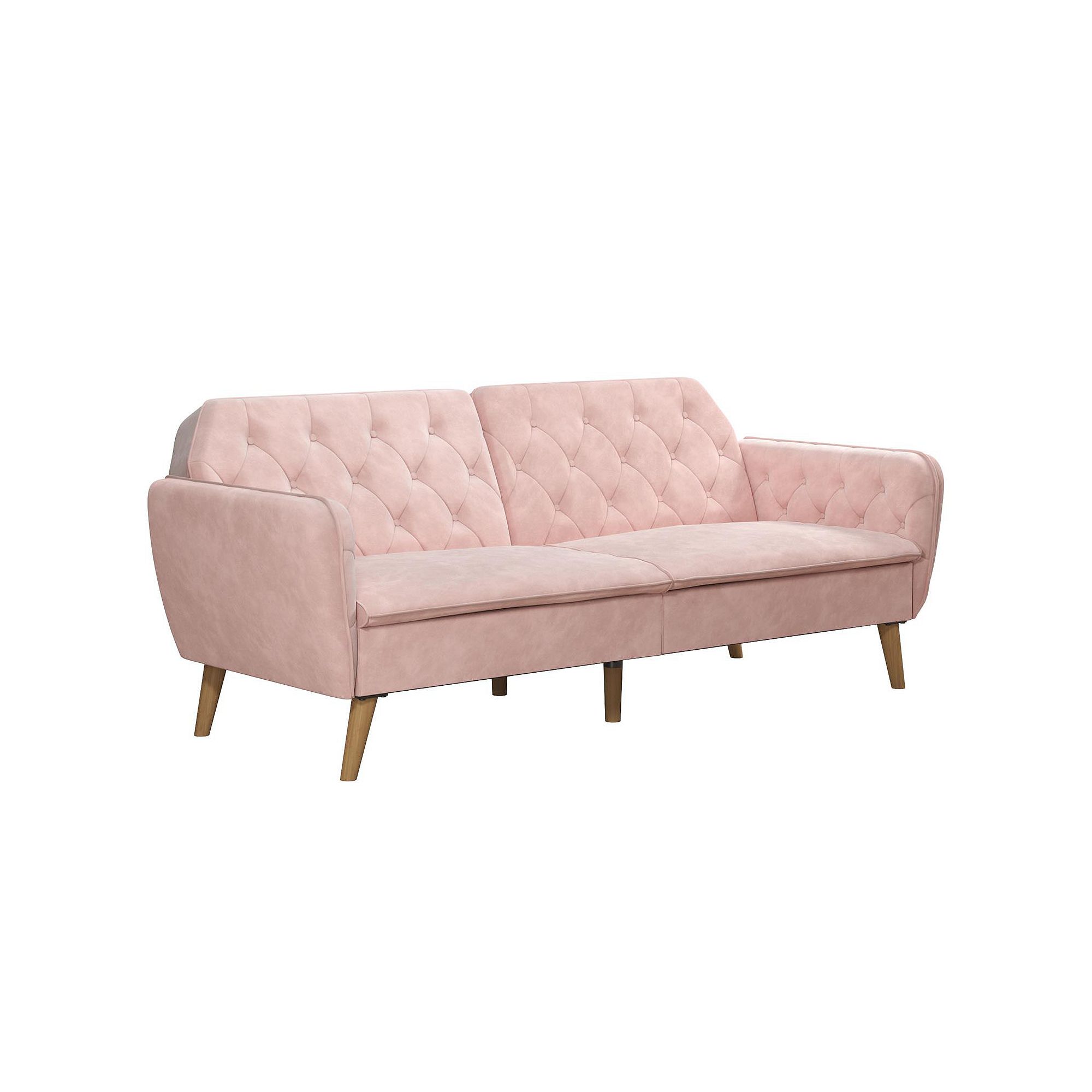 Novogratz Tallulah Memory Foam Futon, Pink