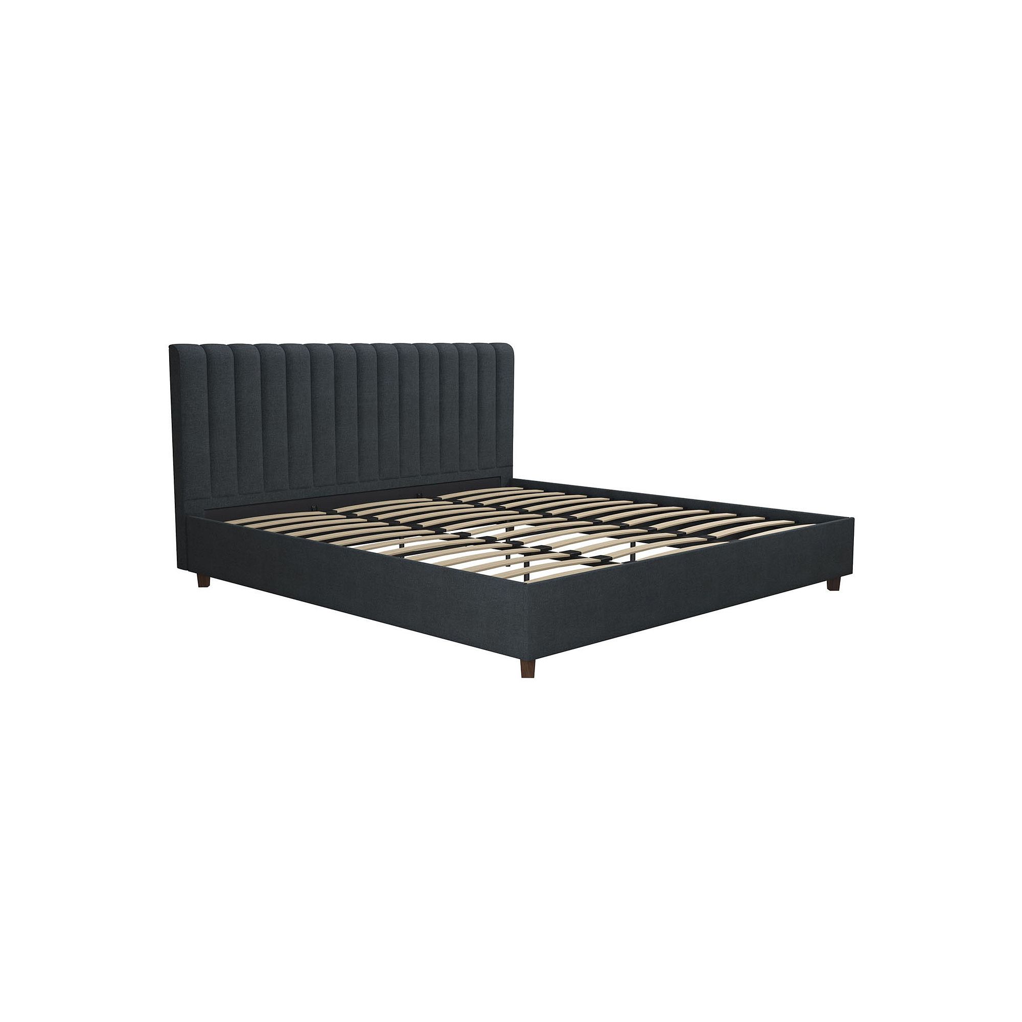 Novogratz Brittany Upholstered Bed, Blue