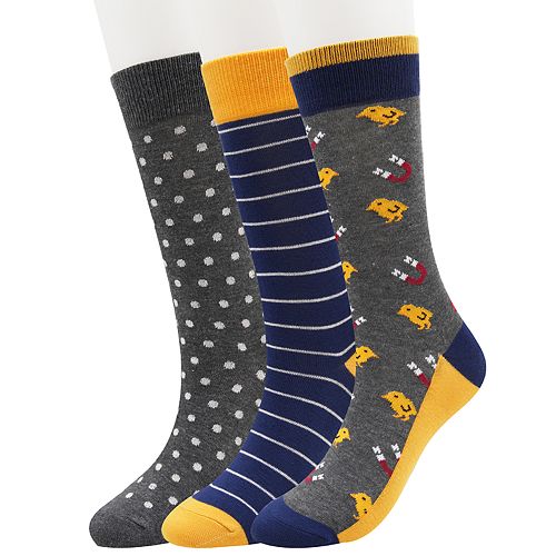 Men's SONOMA Goods for Life™ 3-pack Novelty Crew Socks