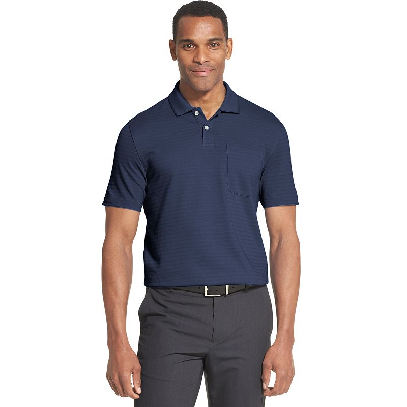 UPC 767672570841 product image for Men's Van Heusen Flex Classic-Fit Striped Polo, Size: XXL, Blue | upcitemdb.com