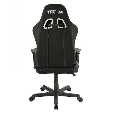 Techni Sport TS-F44 Fabric Ergonomic PC Gaming Chair, Black