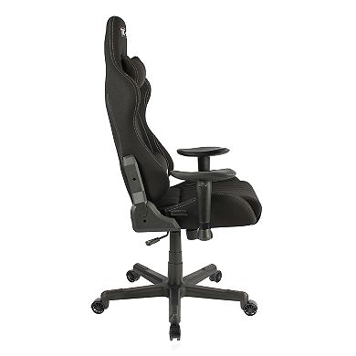 Techni Sport TS-F44 Fabric Ergonomic PC Gaming Chair, Black