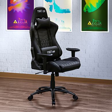 Techni Sport TS-5100 Ergonomic PC Gaming Chair, Black