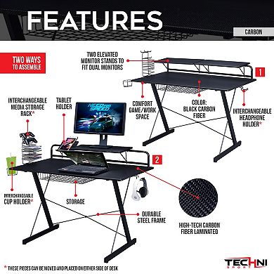 Techni Sport Computer Gaming Desk