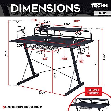 Techni Sport Computer Gaming Desk