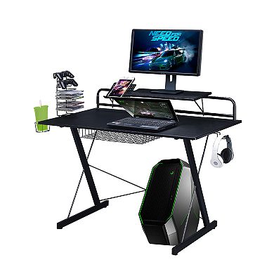Techni Sport Carbon Computer Gaming Desk