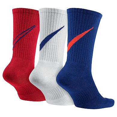 Men's Nike 3-pack Dri-FIT Swoosh HBR Performance Crew Socks