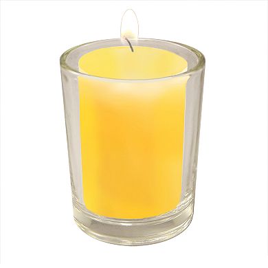 LumaBase 12-ct. 15-hr. Citronella Votive Candles with Frosted Glass Holders