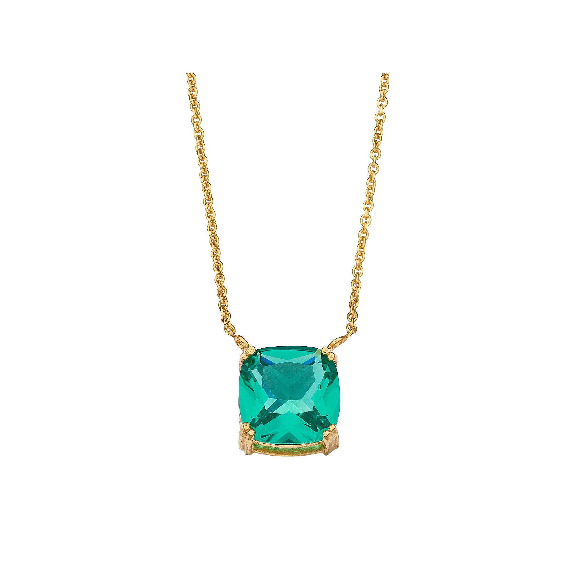 Aleure Precioso Sterling Silver Crystal Pendant Necklace, Womens, Size: 1